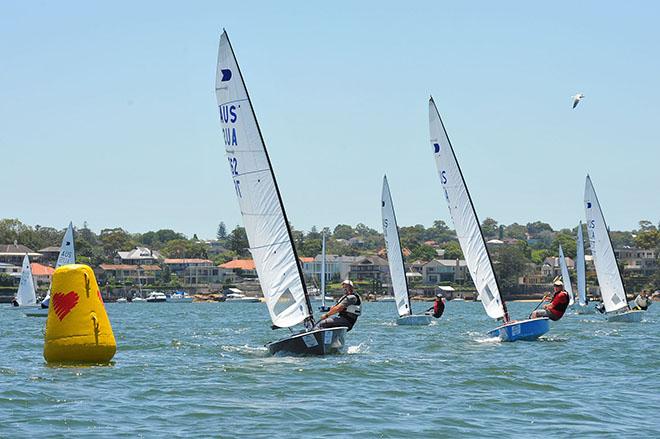 Peter Horne leads coming to mark - Henning Harders OK Dinghy Nationals 2017 © Bruce Kerridge